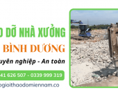 Dịch vụ tháo dỡ nhà xưởng Bình Dương - Giải pháp phá dỡ an toàn, hiệu quả