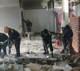 Đục bóc nền bê tông tại KCN nhơn trạch 2