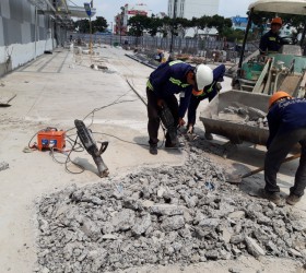 khoan cắt bê tông tại KCN long thành đồng nai