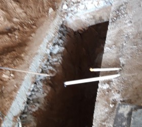 cắt, đục bê tông đi đường nước tại mỹ phước