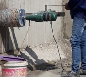 khoan rút lõi bê tông tại mỹ phước 1