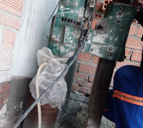 khoan rút lõi bê tông tại KCN nhơn trạch đồng nai