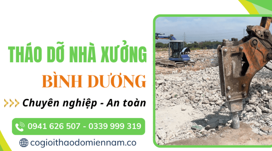 tháo dỡ nhà xưởng Bình Dương