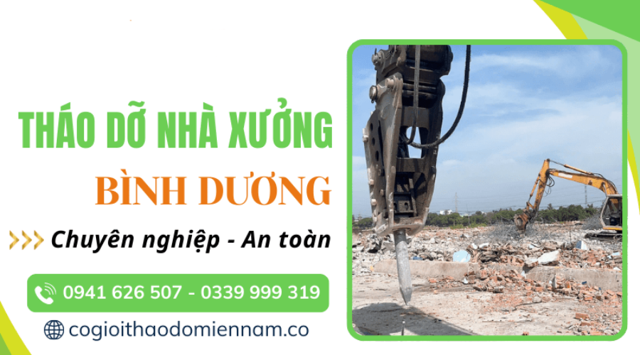tháo dỡ nhà xưởng Bình Dương